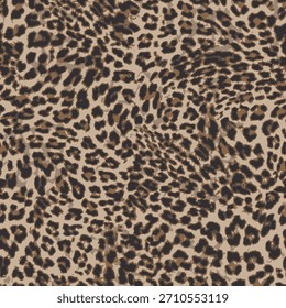 Padrão de pele de leopardo, design sem costura de couro animal