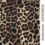 Leopard skin pattern, animal leathern seamless design