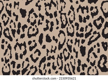 Leopard skin pattern, animal leathern vector design