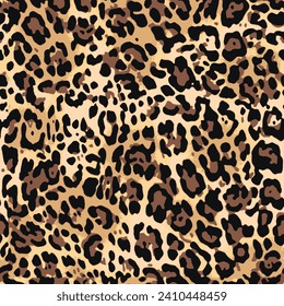 Leopard skin pattern, animal leathern seamless design