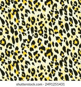 Leopard skin pattern, animal leathern seamless design. colorful leopard