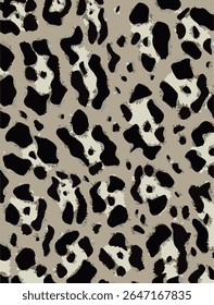 Leopard skin pattern, animal leathern seamless design