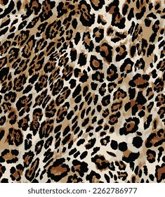 Leopard skin pattern, animal seamless design