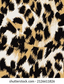 Leopard skin pattern, animal skin texture seamless work design