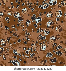 Leopard skin pattern, animal texture seamless design