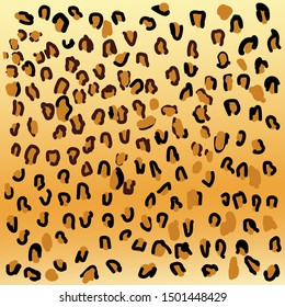 leopard skin pattern. Cheetah skin texture print pattern. Vector illustration.