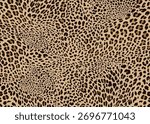 Leopard skin pattern design. Animal print vector illustration background. Wildlife fur skin design illustration for web, home decor, fashion, surface, graphic design