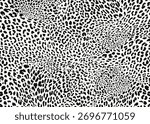 Leopard skin pattern design. Animal print vector illustration background. Wildlife fur skin design illustration for web, home decor, fashion, surface, graphic design