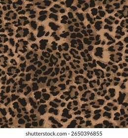 Projeto de padrão de pele de leopardo, trabalho sem costura de couro animal