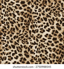 Leopard skin pattern design, animal leather seamless work