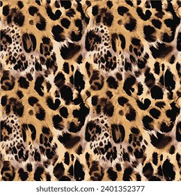 diseño de patrones de piel leopardo en estilo cepillado