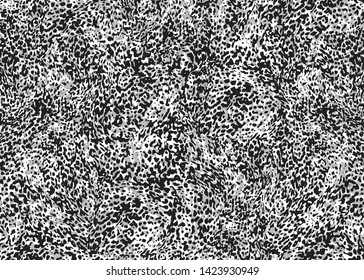 Leopard skin pattern design. Gray Cheetah  skin spots print vector illustration background. Wildlife fur skin design illustration for print, web, home decor, fashion, surface, graphic design