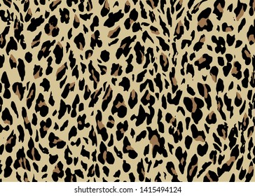 Leopard skin pattern design. Leopard print vector illustration background. Wildlife fur skin design illustration for print, web, home decor, fashion, surface, graphic design