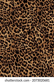 Leopard skin pattern design for print seamless work