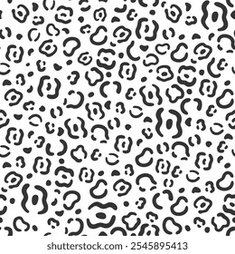 Leopard skin pattern designed with modern lines