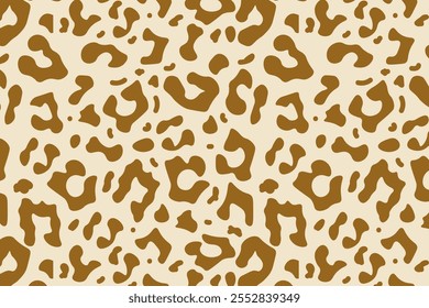 Leopard skin pattern. Seamless animal design for fabric print, textile, background, wallpaper, and garments