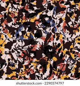 Leopard skin pattern texture, Fashionable print on women's top mockup. Wallpapers, print. Liberty style. Trendy design