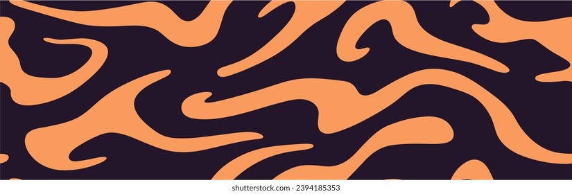 Patrón de piel de leopardo. Fondo de impresión de cuero de tigre. Fondo del patrón del tigre de la ilustración vectorial. Sin inconveniente.