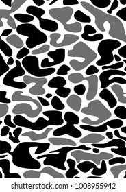 Leopard Skin Pattern Vector Black Pattern Stock Vector (Royalty Free ...