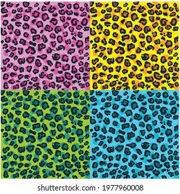 Leopard Skin Pattern Vector Illustration