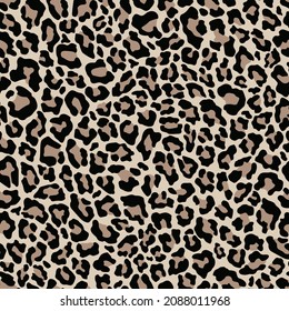 leopard skin pattern. vector print. seamless pattern for clothing or print