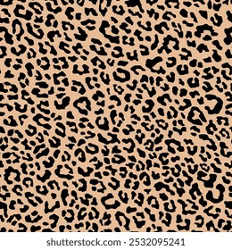 leopard skin pattern. vector print. seamless pattern for clothing or print