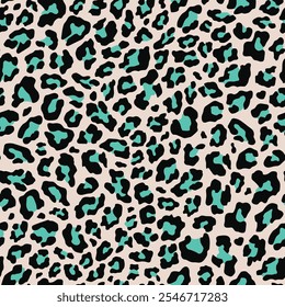 leopard skin pattern. vector print. seamless pattern for clothing or print