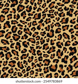 padrão de pele de leopardo. impressão vetorial. padrão perfeito para roupas ou impressão	