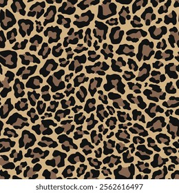 leopard skin pattern. vector print. seamless pattern for clothing or print