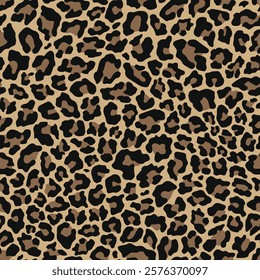 leopard skin pattern. vector print. seamless pattern for clothing or print