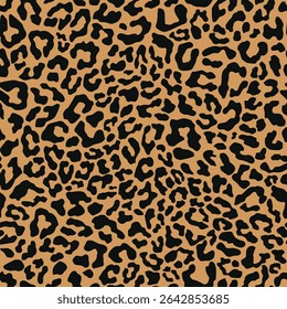 leopard skin pattern. vector print. seamless pattern for clothing or print	