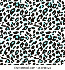 Leopard skin pattern. Vector version.