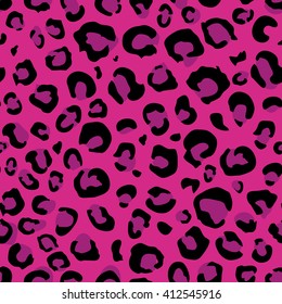 Animal Print Heart Leopard Texture Background Stock Vector (Royalty ...