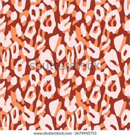 Leopard skin print, Artistic stylish seamless vector repeating leopard animal skin, black, brown, beige and white transitions, overlapping elements, trend seamless pattern for fashion, background,