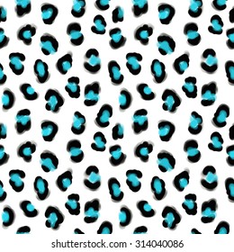 leopard skin print pattern. Vector abstract background