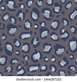 Leopard skin print of spot, stains. Seamless pattern with splash