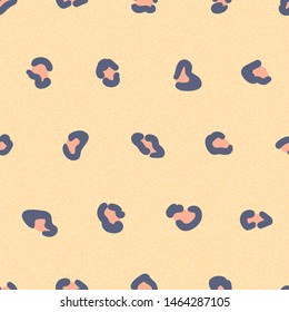 Leopard skin print of spot, stains. Seamless pattern with splash