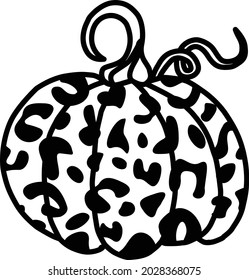 Leopard Skin Pumpkin Vector  is suitable for digital projects, crafts,  hobby, cards, invitations, weddings, logos, website or crafts projects. Perfect for magazine, news papers, posters etc.