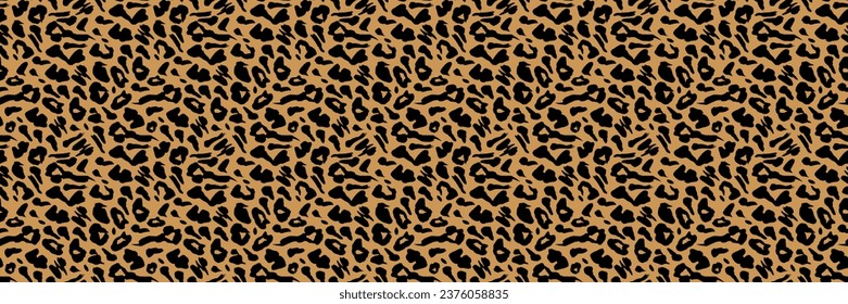 Leopard skin seamless pattern. Animal skin background. Fashionable wild leopard print background. Animal skin pattern for clothing or print