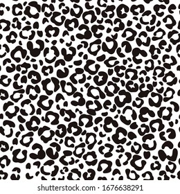 Leopard skin seamless pattern. Cheetah Jaguar animal texture background. Vector