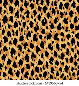 Leopard skin seamless pattern design. Vector illustration background. For print, textile, web, home decor, fashion, surface, graphic design