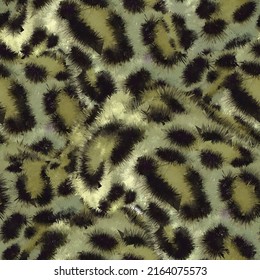 Leopard skin seamless pattern design