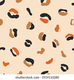 Leopard skin seamless pattern. Modern minimalist texture for textile. Abstract background for fabric, print