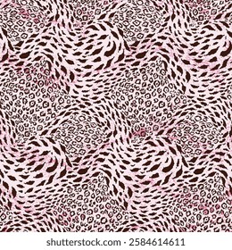 leopard skin seamless pattern on background