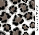 Leopard skin seamless pattern. Surface design for textile, fabric, wallpaper, wrapping, gift wrap, paper, scrapbook and packaging. Vector illustration 
