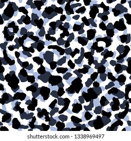 Leopard skin seamless pattern texture. Abstract animal fur wallpaper. Concept trendy fabric design