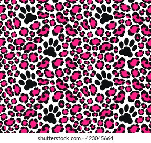 Leopard skin seamless pattern