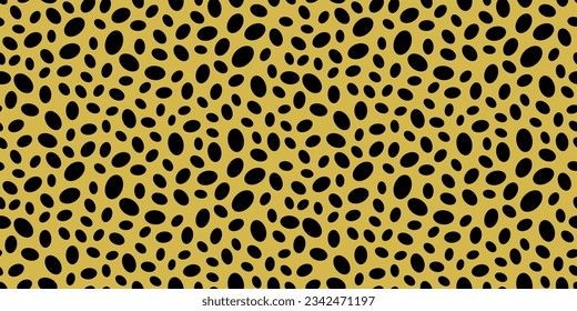 Leopard skin. Seamless plain surface, reminiscent of a leopard skin. Seamless pattern for textiles, pillows, clothes, background, packaging, notepads. Vector.