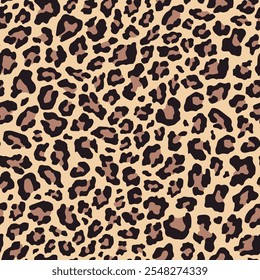 leopardo pele impressão sem emenda. impressão vetorial para roupas ou impressão