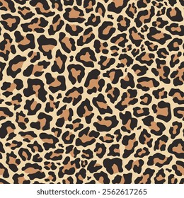 leopard skin seamless print. vector print for clothes or print
